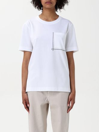 Brunello Cucinelli Pocket T-shirt Minimalistische Lijn Grafiek