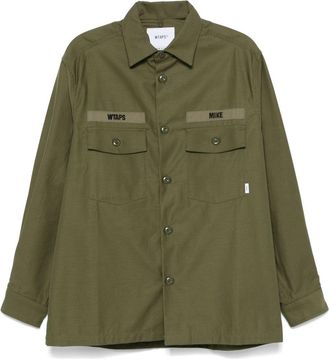 Wtaps Logo-Embroidered Shirt - Mens - Cotton