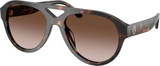 Tory Burch TY7233U 196413 Womens Sunglasses Tortoiseshell Size 55