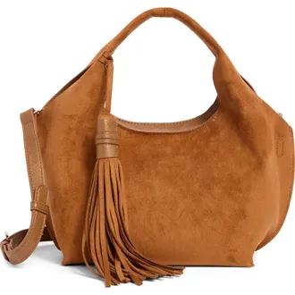 Dolce Vita Galen Faux Suede Crossbody Bag in Cognac at Nordstrom Rack