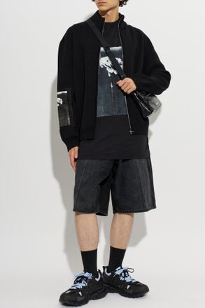 Balenciaga T-shirt With Print, Mens, Black