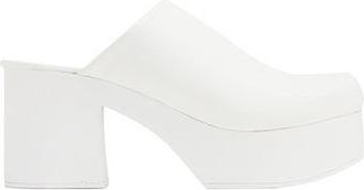 8 by YOOX DRUMMED LEATHER CLOGS