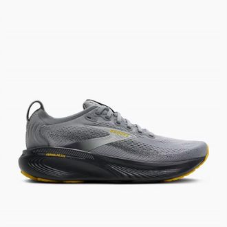 Brooks Mens Adrenaline Gts 25 Running Shoes In Primer Grey, Ebony & Jasmin
