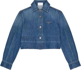 Givenchy Raw Edge Denim Shirt - Dames - Spijkeroverhemden - Blauw - XS - Denim - Overhemden