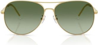 Tory Burch 58mm Pilot Sunglasses in Green Gradient at Nordstrom