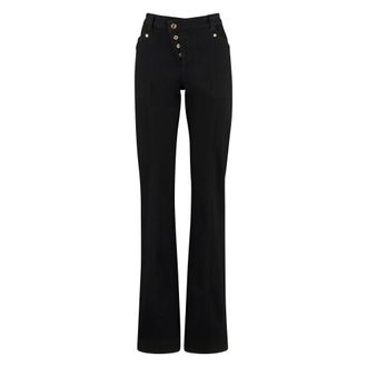 Tom Ford Flared Jeans, female, Black, Size: W25 High-rise Straight Leg Jeans