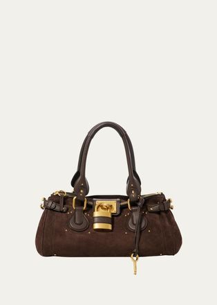 Chlo&eacute; Paddington Suede Shoulder Bag