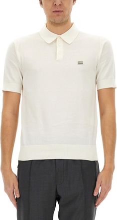 Dolce & Gabbana White Shirt Collar Polo