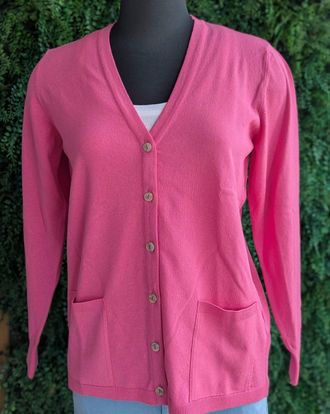 Kris Fashion Womens Long Sleeve Cardigan In Pink