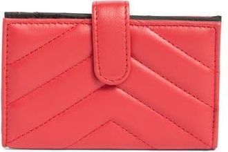 Mundi Debbie Quilted Card Case in Fire Engine Red at Nordstrom Rack