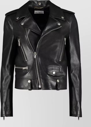 Saint Laurent leather biker jacket