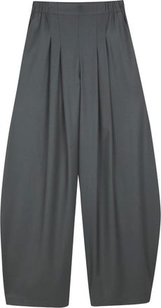 Cortana Broeken, Dames, Blauw, XL, Wol, Wijde Plooibroek