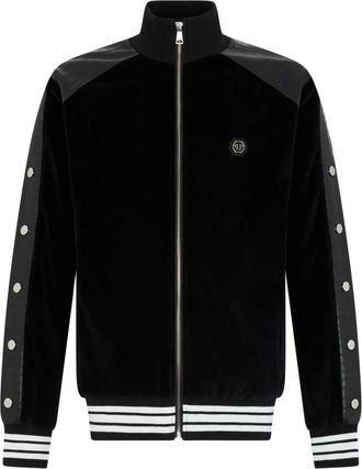 Philipp Plein Felpa con zip Cocco - - Sweatshirts & Hoodies - Uomo - Nero - 5XL