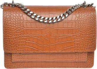 Luisa Vannini Brown Rundleer Tas