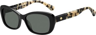 Kate Spade New York Claretta/P/S Zonnebrillen in Black/Grey - Dames - Zonnebrillen - Zwart - 53 MM - Accessoires
