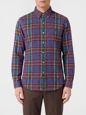 Polo Ralph Lauren Camicia in cotone con motivo tartan e collo button-down