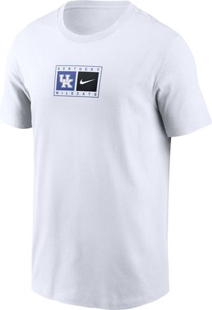 Nike Kentucky Campus Logo Swoosh Nike Mens College T-Shirt in White | N19910ANKY-4B6