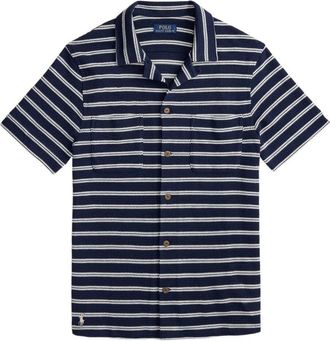 Ralph Lauren Short Sleeves Bowling Stripes Shirt