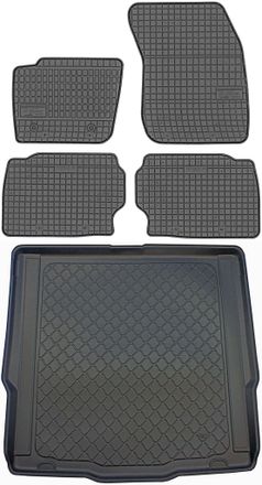 OEM Juego De Alfombrillas De Goma Para Coche Y Maletero Para Ford Mondeo V Liftback (desde Enero De 2015 Hasta 2022)