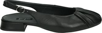 Paul Green Zwarte Sling-back Sandaal - Dames - Ballerinas - Zwart - 37 EU - Leer - Schoenen