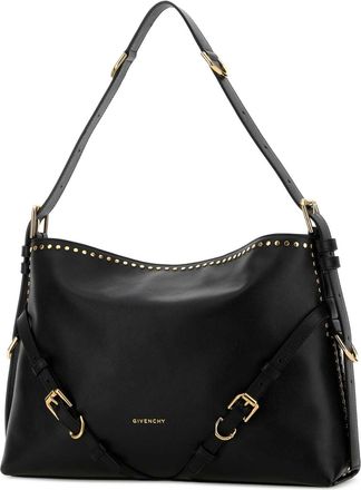 Givenchy Womens Voyou Shoulder Bag Black Calf