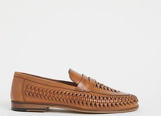Jacamo Leather Interweave Penny Loafer W