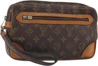 Louis Vuitton Pre-owned Clutches, female, Brown, Size: ONE SIZE Pre-owned Vintage Canvas Clutch