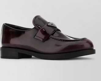 Prada leather loafers