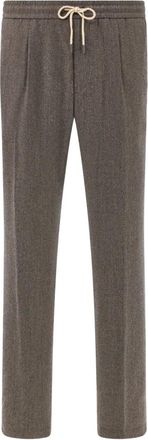 Boggi Milano Pantaloni City con coulisse - Marrone