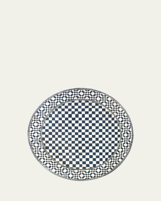 MacKenzie-Childs Royal Check Rug, 6 Round