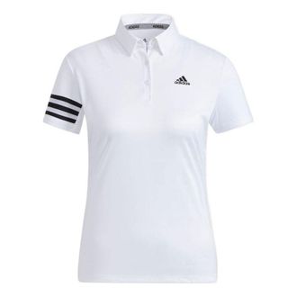 adidas (WMNS) adidas AEROREADY Debossed Polo Shirt Asia Sizing White HA0229