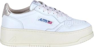 Autry Medalist Platform - Dames - Sneakers - Wit - 37 EU - Katoen - Schoenen