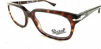 Persol Mens 3131-V Rectangle Eyeglasses In Tortoise