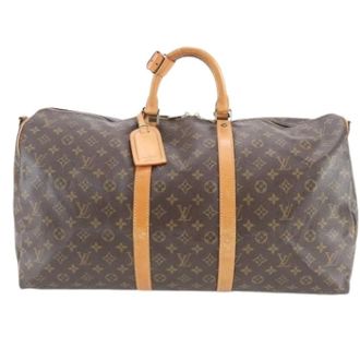 Louis Vuitton Pre-owned Weekend Bags, male, Brown, Size: ONE SIZE Pre-owned Weekend Bag