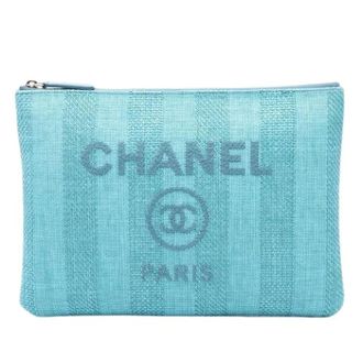 Chanel Pre-owned Fabric chanel-bags - Dames - Pre-owned - Blauw - Maat: ONE Size