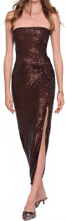 Heartloom Elodie Sequined Midi Dress In Coco
