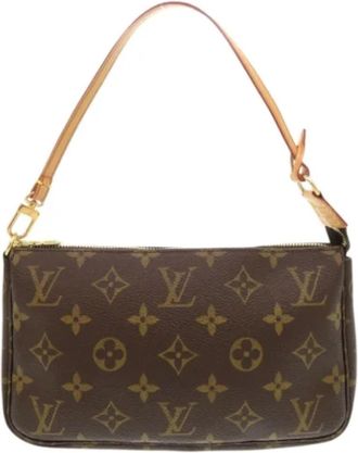 Louis Vuitton Pre-owned Canvas clutches - Dames - Vintage Handtas - Bruin - ONE Size - Vintage