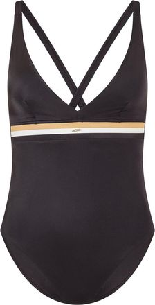 HUGO BOSS Womens Iconic Swimsuit 10269296 01 Swim Shorts in Black - Size 10 UK