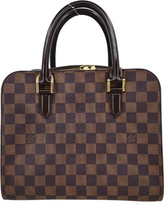 Louis Vuitton Triana Bag Damier Brown Canvas Handbag (Pre-Owned)