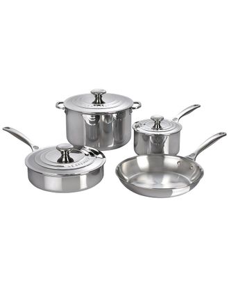LE CREUSET 7Pc Stainless Steel Cookware Set