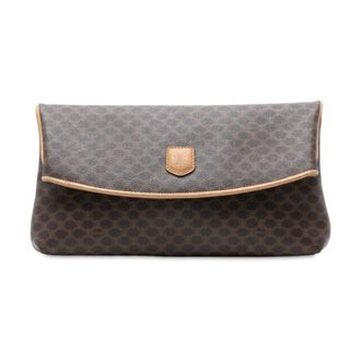 Celine Pre-owned Clutches, female, Brown, Size: ONE SIZE Pre-owned Printed Pouch