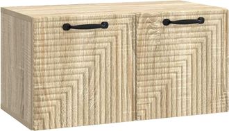 vidaXL Mueble Para Tv De Pared Roble Sonoma 59,5 X 31 X 30 Cm Vidaxl