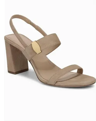 Veronica Beard Womens Genetta Slingback Sandal In Sand Suede