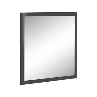 Dmora Dmora - Espejito Dmancon, Espejo De Ba&ntilde;o, 100% Made In Italy, Cm 60x2h60, Antracita Brillante