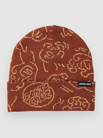 Santa Cruz Contour Hand Repeat Berretto rosso