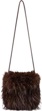 Luisa Cerano Boho Tas in Faux Bont - Dames - Schoudertassen - Bruin - ONE Size - Leer - Tassen