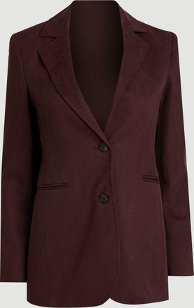 Karen Millen Womens Tencel Blend Tailored Single Breasted Blazer - Chocolate Lyocell - Size 12 UK