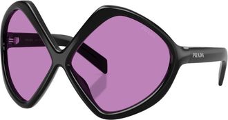 Prada PR B21S 16K30G Zonnebrillen - Dames - Zonnebrillen - Zwart - 68 MM - Accessoires