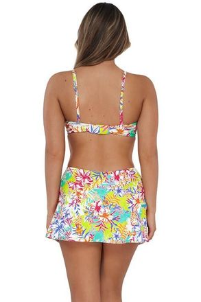 Sunsets Sporty Swim Skirt Bottoms in Botanical Bliss Sandbar Rib at Nordstrom, Size X-Large