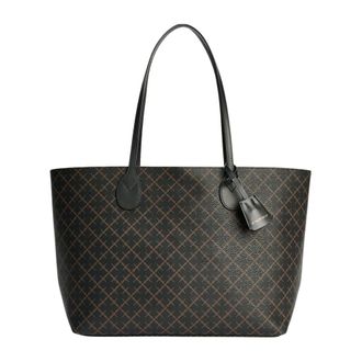 By Malene Birger Tote Bags, female, Brown, Size: ONE SIZE Abigail Printed Tote Bag